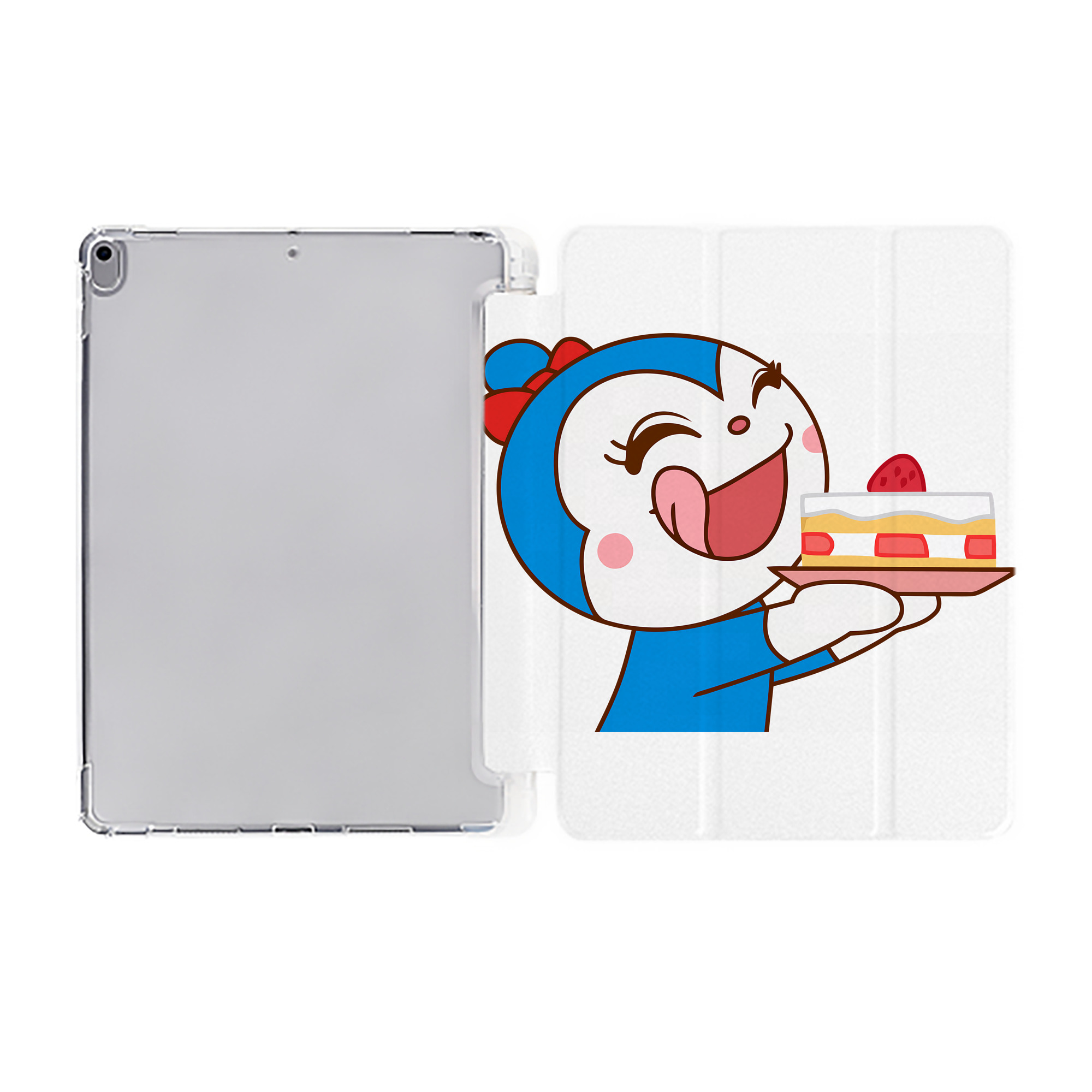 （画像用） アンパンマン Anpanman IPad ケース ペン収納付き 三つ折りスタンド PUレザー×シリコン 対応機種9.5/10.5/10.9インチ